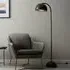Lincoln Industrial Domed Task Floor Lamp - Matt Nickel