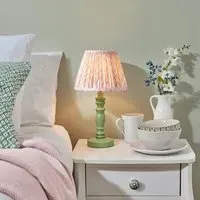 Lincoln Peachy Keen 20cm Table Lamp - Green, Wood