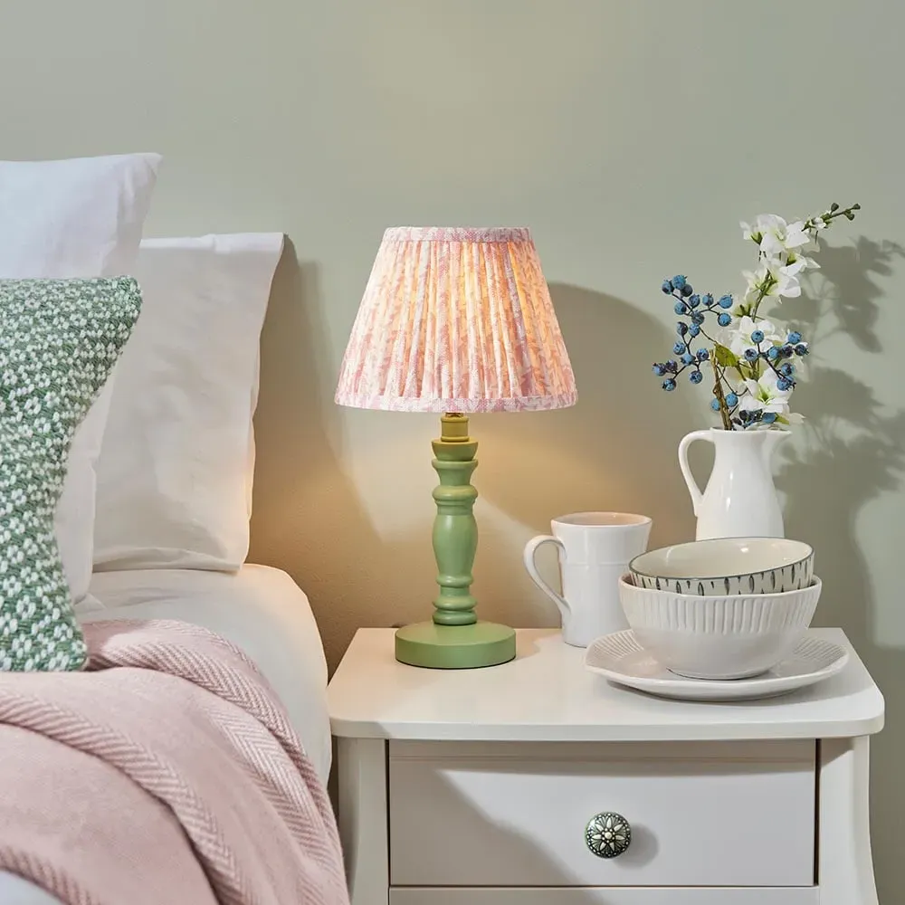 Lincoln Peachy Keen 20cm Table Lamp - Green, Wood image