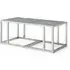 Lincoln Tinted Glass Coffee Table - Stainless Steel