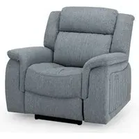 Lindsay 1-Seater Electric Recliner Sofa - Grey, Fabric alternate view