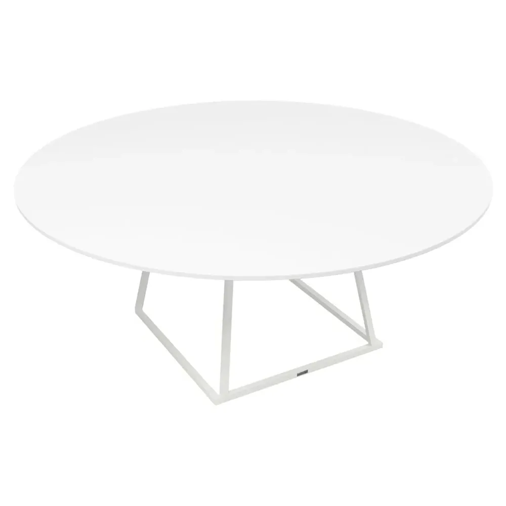 Lindsay Round Coffee Table - White, MFC
