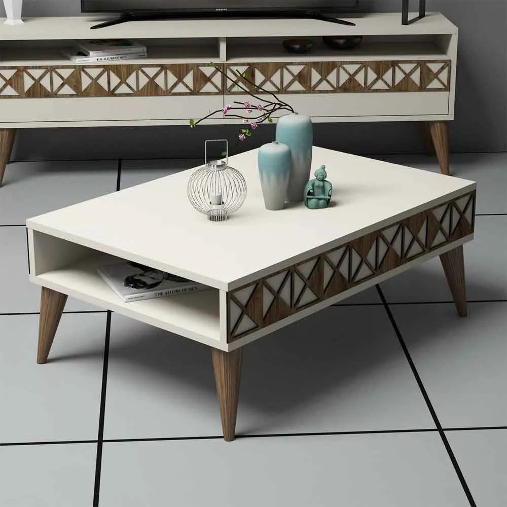 Line Coffee Table - Cream, Melamine Coated Particleboard product