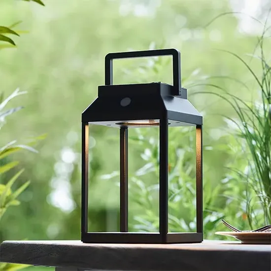 Linterna LED Small Outdoor Table Lamp - Black, Aluminium