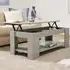 Liphook Lift Up Coffee Table with Storage - Grey, Wood