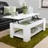 Liphook Lift Up Coffee Table with Storage - White, Wood