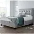 Lisbon Double Ottoman Bed with Storage - Grey, Fabric