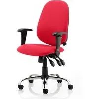 Lisbon Office Chair with Arms - Bergamot Cherry