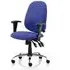 Lisbon Office Chair with Arms - Blue