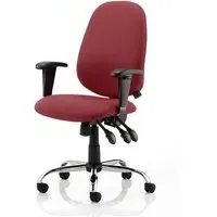 Lisbon Office Chair with Arms - Ginseng Chilli