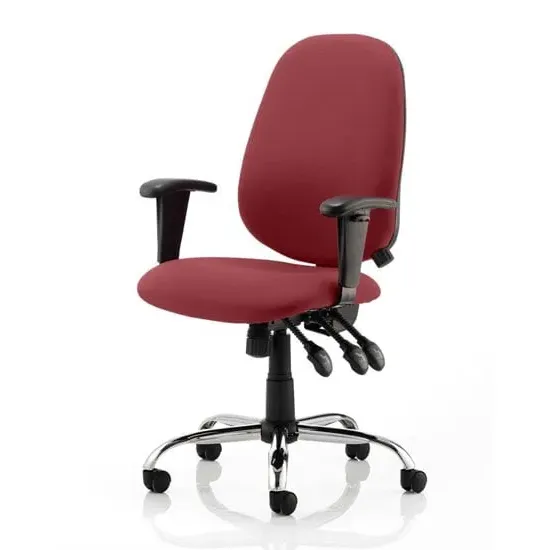 Lisbon Office Chair with Arms - Ginseng Chilli