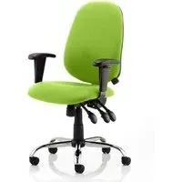 Lisbon Office Chair with Arms - Green