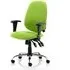 Lisbon Office Chair with Arms - Green