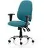 Lisbon Office Chair with Arms - Maringa Teal