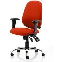 Lisbon Office Chair with Arms - Red