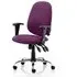 Lisbon Office Chair with Arms - Tansy Purple