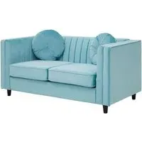 Lismore 2-Seater Sofa - Green, Velvet