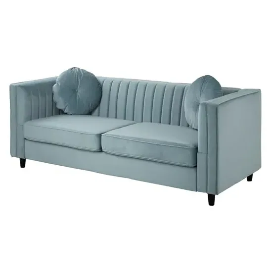 Lismore 3-Seater Sofa - Green, Velvet