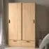 Liston 2 Door Wardrobe with 2 Drawers - Oak