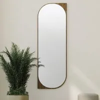 Livi Full-Length Wall Mirror - Walnut, MDF alternate view