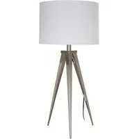 Livica Tripod Table Lamp - White, Metal