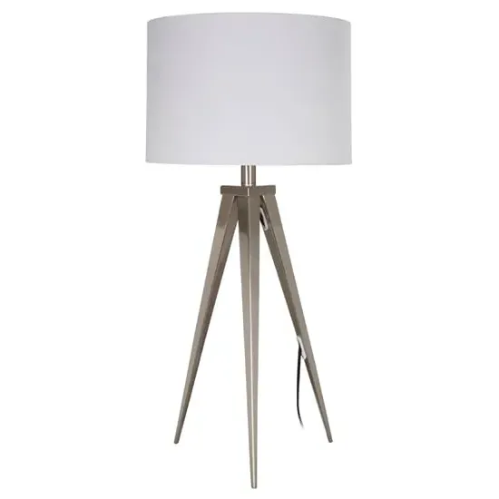 Livica Tripod Table Lamp - White, Metal image