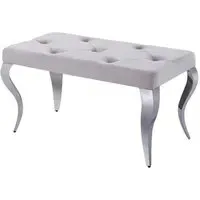 Lloyd Dining Bench - Cream, Velvet