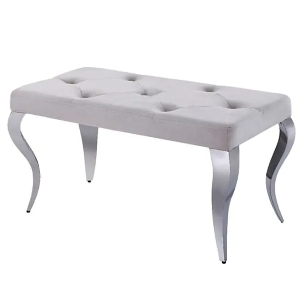 Lloyd Dining Bench - Cream, Velvet