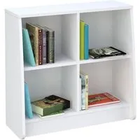 Loft Station Bookcase with Wheels - White, MFC