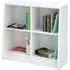 Loft Station Bookcase with Wheels - White, MFC