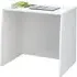 Loft Station Writing Desk with Wheels - White, MFC