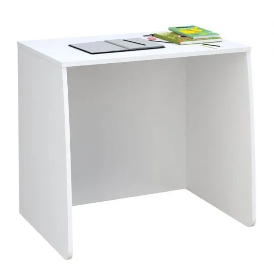 Loft Station Writing Desk with Wheels - White, MFC