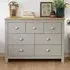 Loftus Chest of 7 Drawers - Grey, Oak