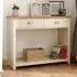 Loftus Console Table with 2 Drawers - Cream, Oak