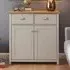 Loftus Sideboard with 2 Doors 2 Drawers - Grey, Oak