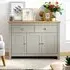 Loftus Sideboard with 3 Doors 2 Drawers - Grey, Oak