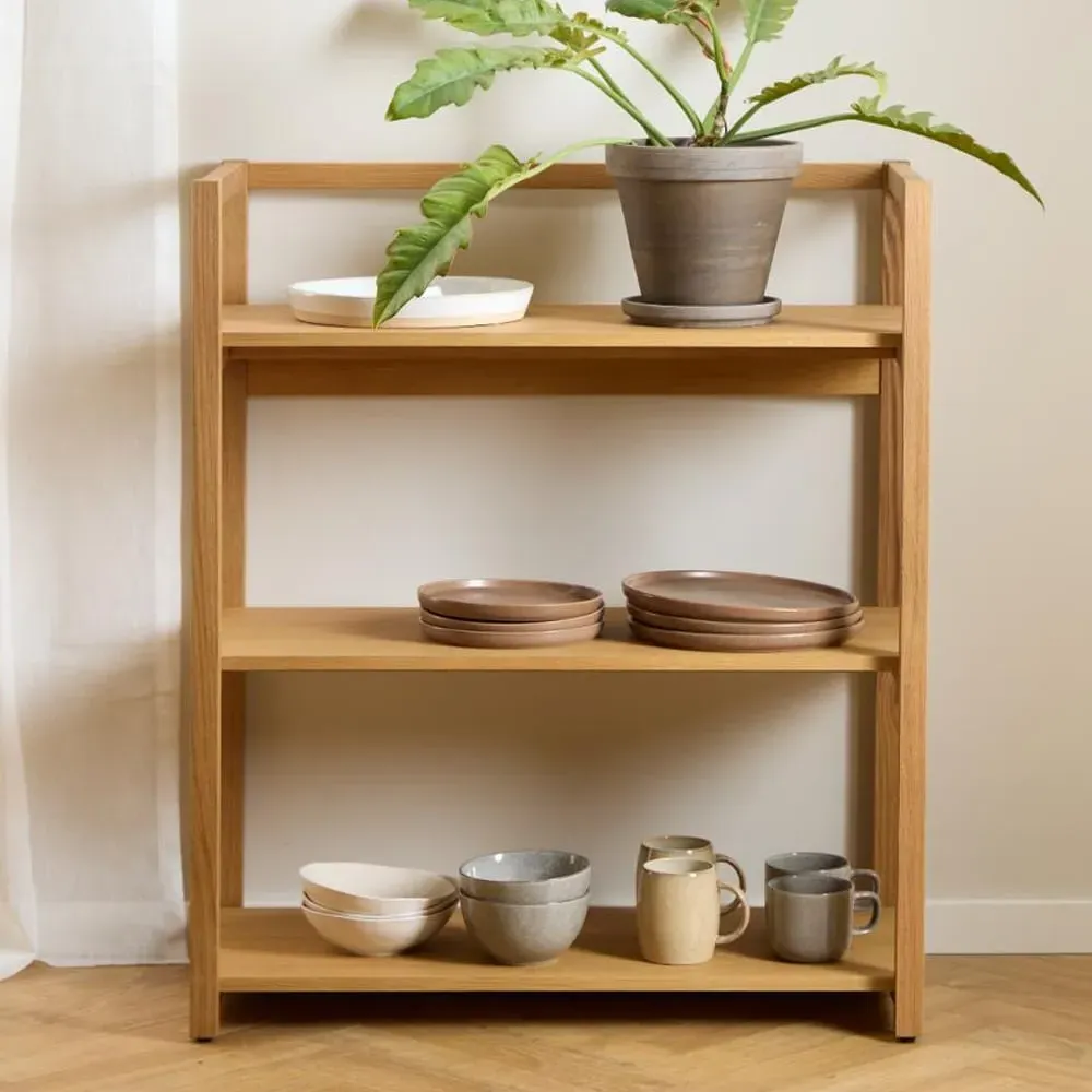 Logan 3-Shelf Bookcase - Oak image