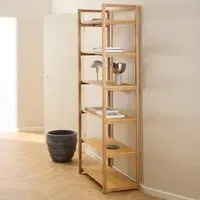 Logan 6-Shelf Bookcase - Oak