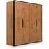 Logan Wardrobe with 2 Folding Doors - Lancelot Oak