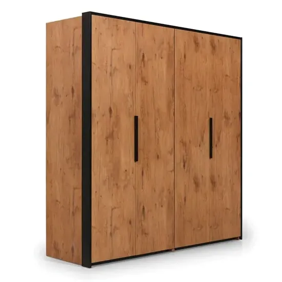 Logan Wardrobe with 2 Folding Doors - Lancelot Oak