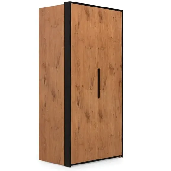 Logan Wardrobe with Folding Door - Lancelot Oak