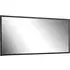 Logan Wide Wall Mirror - Black, Laminated Board