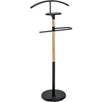 Longview Metal Valet Stand - Black, Beech alternate view