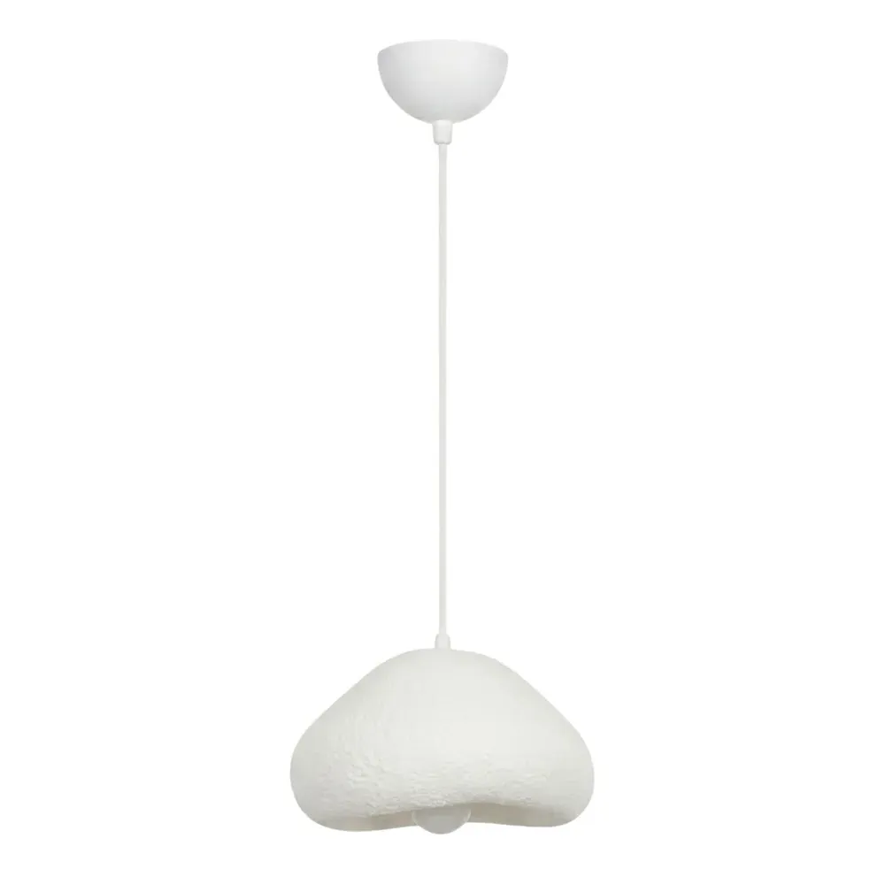 Lora Single Ceiling Pendant Light - White, Metal product