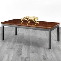 Lore High Gloss Coffee Table - Brown Marble Effect
