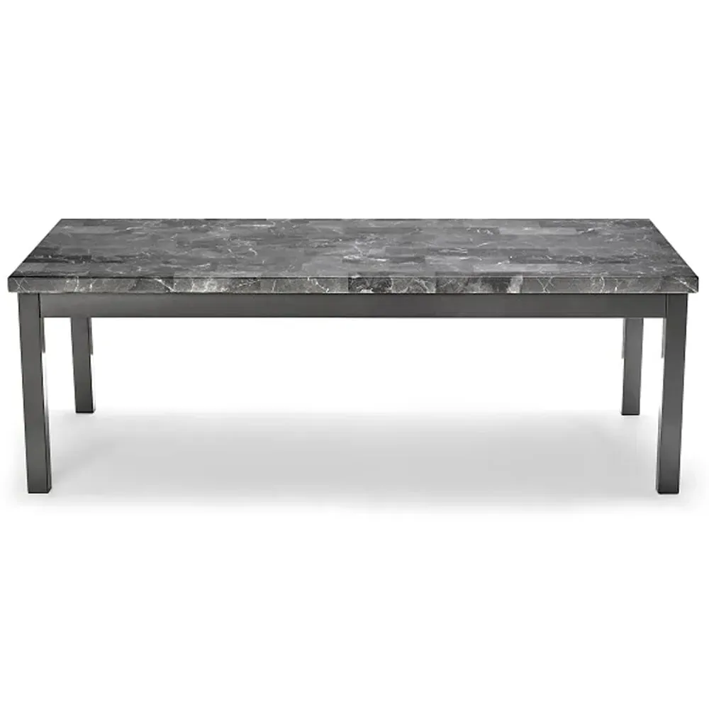 Lore High Gloss Coffee Table - Grey Marble Effect