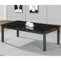 Lore High Gloss Coffee Table - Wenge Marble Effect