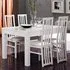 Lorenz Dining Table with 6 Cexa Chairs - White, MDF