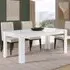 Lorenz Large Dining Table - White, High Gloss MDF