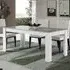 Lorenz Large Dining Table - White, Marble Effect
